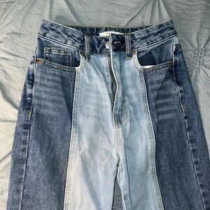 Pacsun color block straight jeans